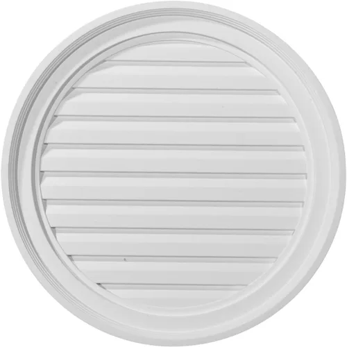 Miniatura 11 de Ekena Millwork GVRO12D respiradero redondo, 12 pulgadas de ancho x 12 pulgadas de alto x 1 3/8 pulgadas de profundidad, GVRO12D