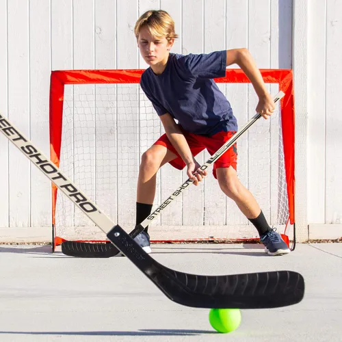 Miniatura 4 de GoSports Street Hockey - Choose Between Street Hockey Goal Set with Sticks, Street Hockey Balls (6 Pack) or Street Hockey Sticks (2 Pack)