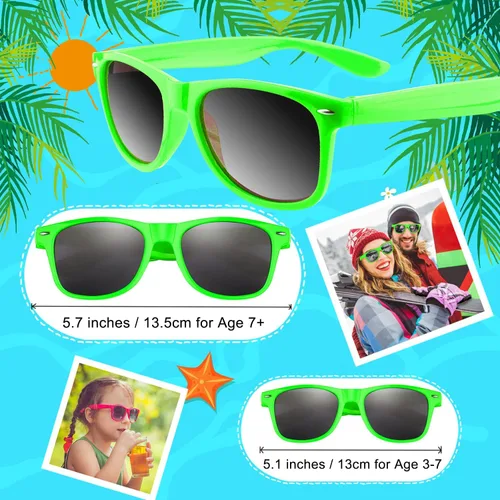 Miniatura 64 de Morcheiong Paquete de 12 lentes de sol de fiesta a granel para cumpleaños, fiesta de verano, bolsas de regalo, regalos