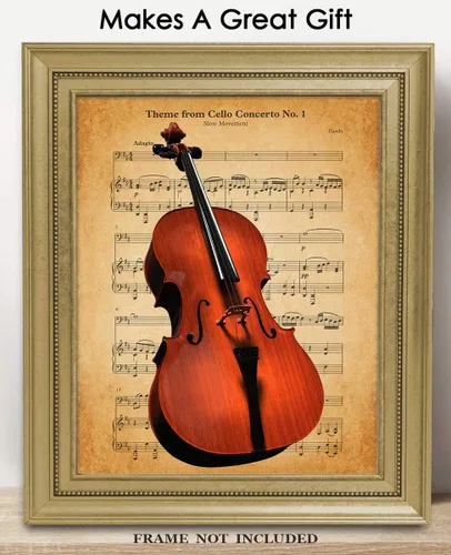 Miniatura 3 de Póster vintage de concierto para violonchelo n.º 1: impresiones artísticas estéticas de pared para baño, hogar, cueva de hombre, dormitorio, oficina