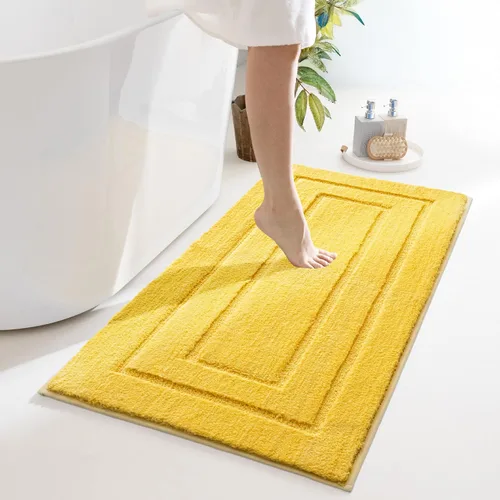 Miniatura 111 de GRANNY SAYS Alfombras de baño antideslizantes, lavables, extra suaves y absorbentes de agua para baño, alfombra de baño peluda de felpa, alfombra