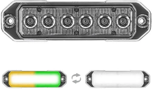 Miniatura 9 de Super Take Down Z-6 TIR LED de montaje en superficie estroboscópica de emergencia y luces de trabajo/TD de advertencia - Luz de rejilla de policía