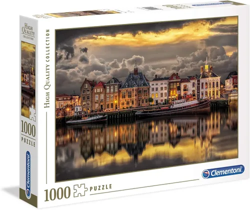 Clementoni 39421 Clementoni-39421-Dutch Dreamworld-1000 piezas, multicolor