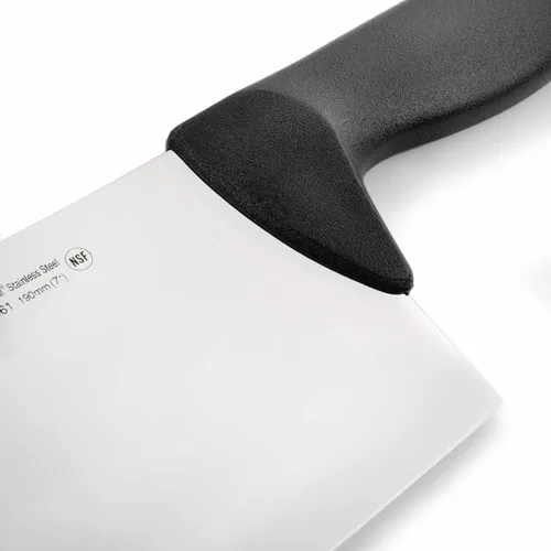 Miniatura 4 de Arcos Cuchillo de carnicero de acero inoxidable nitrum de 7 pulgadas y hoja de 7.480 in. Cuchillo de carnicero profesional. Mango ergonómico de Negro