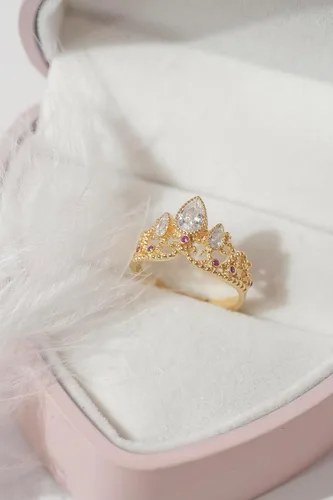 Miniatura 8 de Anillo enredado, anillo de princesa perdida, joyería de cosplay, anillo de princesa, anillo de corona de princesa, anillo de plata de ley 925