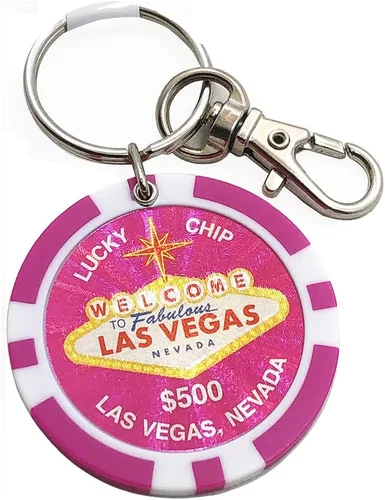 Miniatura 5 de Llavero Las Vegas, Ficha de Poker de la suerte Negro