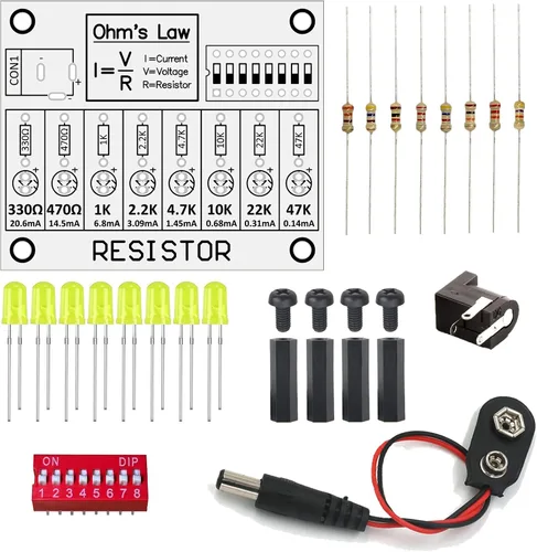 Miniatura 3 de Kit de práctica de soldadura, tablero de entrenamiento de electrónica de aprendizaje