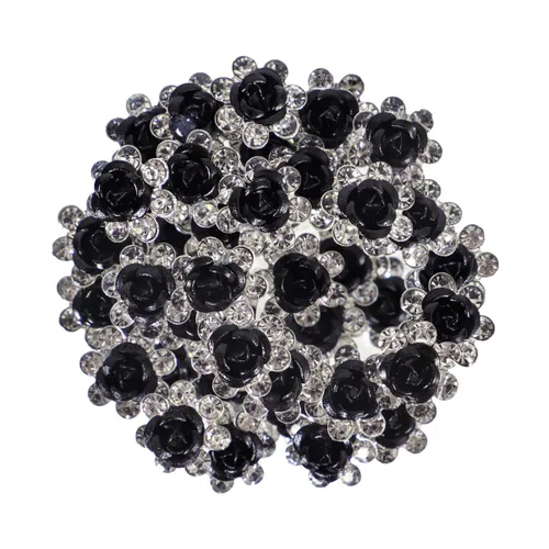 40 horquillas para el cabello con diamantes de imitación en forma de U, accesorios para el cabello de cristal para novia, boda, fiesta, niña, dulce