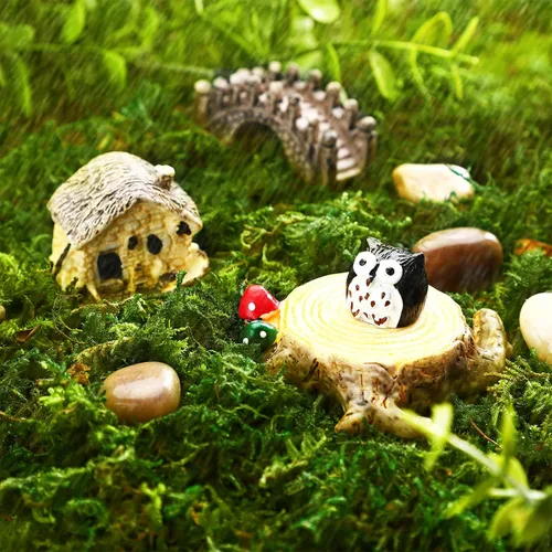 Miniatura 2 de Giegxin Musgo artificial de 28 onzas para manualidades, musgo para plantas de interior, hoja verde natural para plantas, flores, hierba, floral