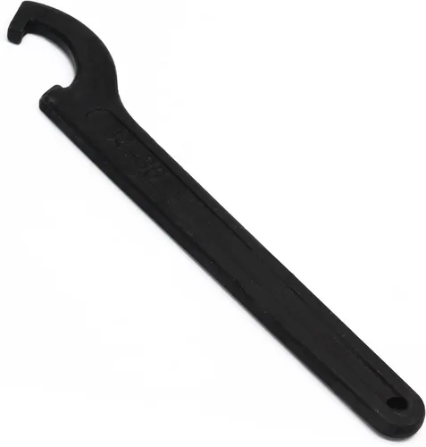 Miniatura 13 de Llave de Tuerca de Gancho en C, Herramienta de Ajuste Negra de Acero al Carbono para Tuerca Redonda de Portabrocas de 45-52mm 1.772-2.047 in