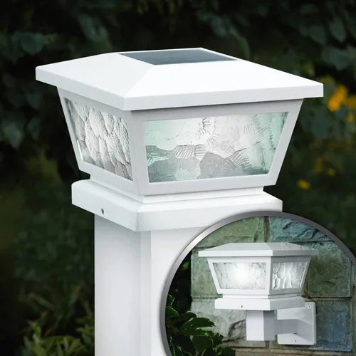 Miniatura 2 de Classy Caps Fairmont - Tapa solar para poste y lámpara de pared, se adapta a postes de cubierta y valla de 3.5 x 3.5 pulgadas, 4 x 4 pulgadas y 5 x