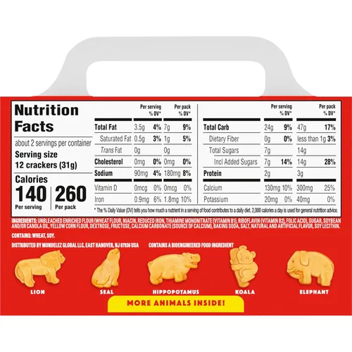 Miniatura 15 de BARNUM'S Galletas Originales de Animales, Aperitivos a Granel para Niños, 12 Cajas de 2.13 oz