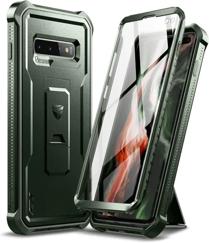 Miniatura 13 de Dexnor Funda para Samsung Galaxy S10+ Plus, [protector de pantalla y soporte integrados] Protección de grado militar resistente a prueba de golpes