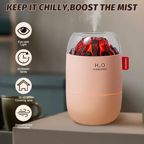 Miniatura 2 de Mini humidificador portátil para escritorio, dormitorio, planta de interior, 9.5 fl oz, humidificador para oficina o habitación pequeña, alimentado