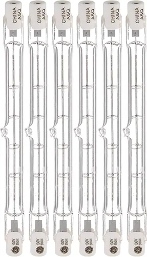 Miniatura 2 de GE LIL GE Bombillas halógenas, luces de tubo T3, 500 vatios (paquete de 6)