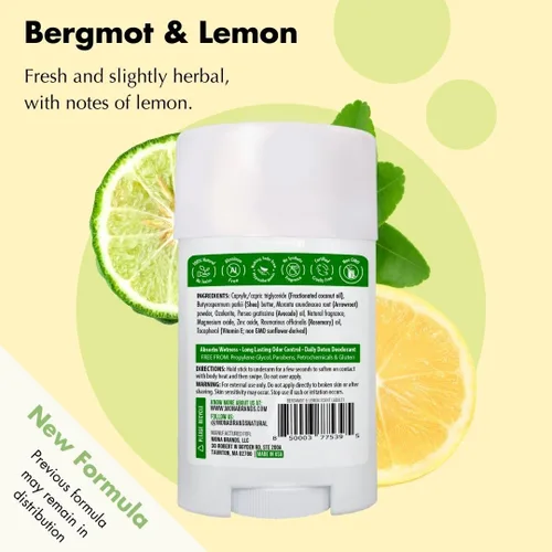 Miniatura 2 de MONA BRANDS - Desodorante natural para mujeres y hombres Para pieles sensibles Sin aluminio ni bicarbonato de sodio (BERGAMOT LIMON 1.76 Oz)