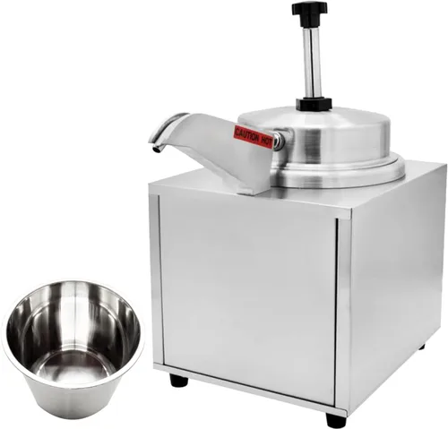 Calentador de queso Nacho con boquilla calentada y bomba, dispensador eléctrico de dulce de azúcar caliente, calentador de salsa de mantequilla de