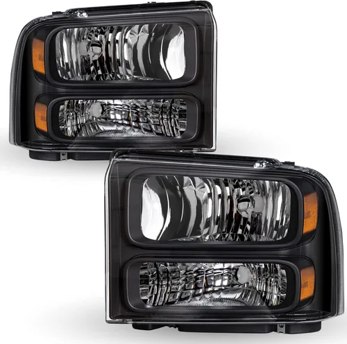 TUSDAR Juego de montaje de faros delanteros para Ford F250 F350 F450 F550 Super Duty 2005-2007 / Ford Excursion 2005 lado del conductor y del