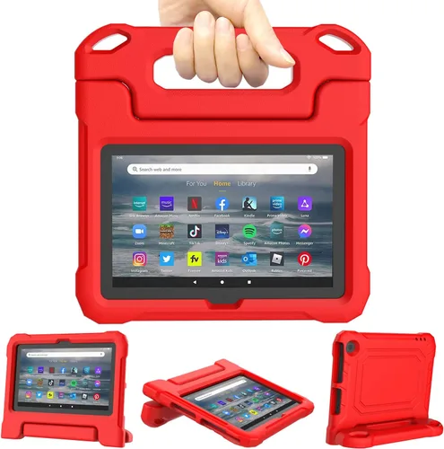 Miniatura 11 de Funda para tablet Amazon Fire 7 para niños (12ª generación, versión 2022), ligera, a prueba de golpes, apta para niños, funda para tablet Fire 7