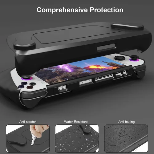 Miniatura 5 de RGEEK Funda protectora para ASUS ROG Ally con soporte, funda ROG Ally con carcasa frontal desmontable, accesorios ROG Ally incluyen funda