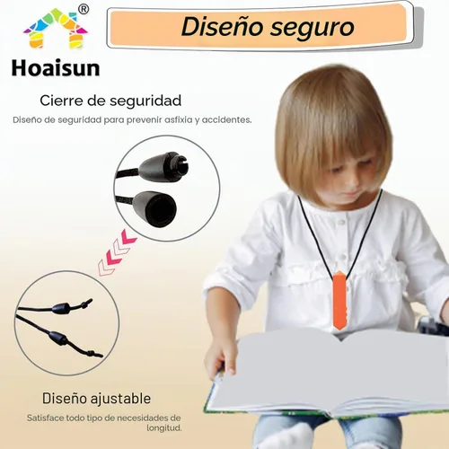 Miniatura 5 de Collares masticables sensoriales para niños y niñas, paquete de 8 collares sensoriales para masticar para niños con autismo, TDAH, DPD, ansiedad