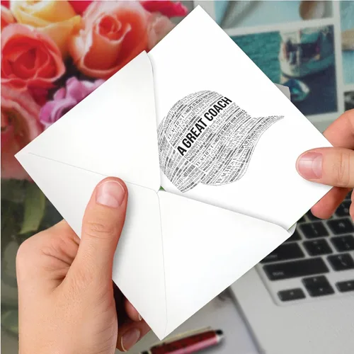 Miniatura 6 de NobleWorks - 1 Tarjeta de agradecimiento para profesores y entrenadores - Agradecimiento por deportes de equipo, nota de agradecimiento para atletas
