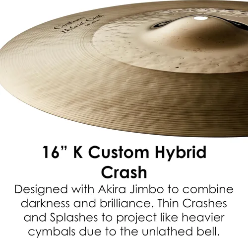 Miniatura 3 de Zildjian K Custom Hybrid Crash Platillo - 16 pulgadas