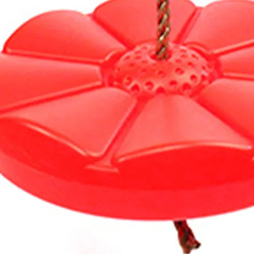 Miniatura 5 de Columpio de disco, cuerda de disco resistente para accesorios de patio de recreo (rojo)