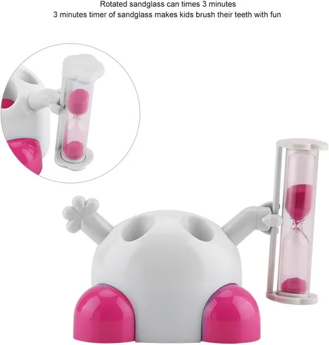 Miniatura 4 de Temporizadores de cepillado de dientes para niños y niños, soporte para cepillo de dientes con temporizador de cuenta regresiva de 3 minutos