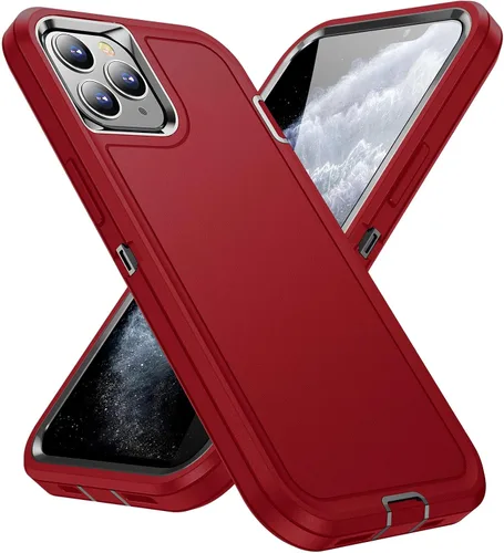 Miniatura 10 de Funda para iPhone 11 Pro Max para hombre, híbrida a prueba de caídas resistente, resistente, a prueba de golpes, ajuste delgado, funda protectora