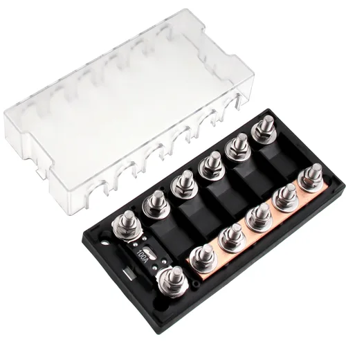 Miniatura 7 de Soporte de fusibles MEGA/AMG de 4 vías con 4 fusibles ANM atornillados 100A para automóviles, interruptor de alimentación, posicionamiento