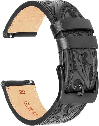 Correa de reloj clásica con patrón retro de liberación rápida, 0.787 pulgadas y 0.866 pulgadas, para Samsung Galaxy Watch 6 (clásico 1.73 pulgadas,