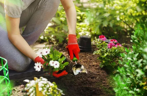 Miniatura 2 de Ohuhu Rodillera gruesa de alta calidad, paquete de 2 rodilleras grandes y cómodas para jardinería con 2 superficies diferentes, cojín de rodilla