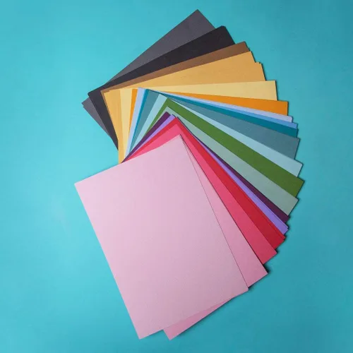 Miniatura 6 de Sizzix Surfacez - Cartulina, 8 1/4" x 11 3/4", 20 colores surtidos, 80 hojas, 663007
