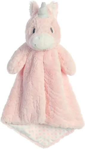 Aurora Snuggly Magic Unicorn Aria Luvster - Animal de peluche para bebé, juguete suave y tierno, compañero reconfortante, rosa, 14 pulgadas