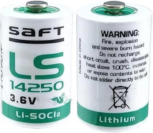 Miniatura 4 de Paquete de 2 baterías de litio LS14250 1/2 AA 3.6V 1200mAh reemplazo para batería LS14250 LS 14250 C de alta capacidad