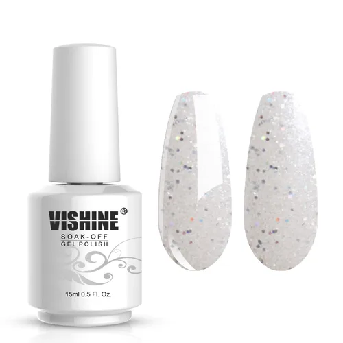 Miniatura 12 de Vishine Gelpolish Esmalte de uñas de gel profesional UV LED Soak Off Color Manicura Color Rosa Claro #1408 1408-rosa claro