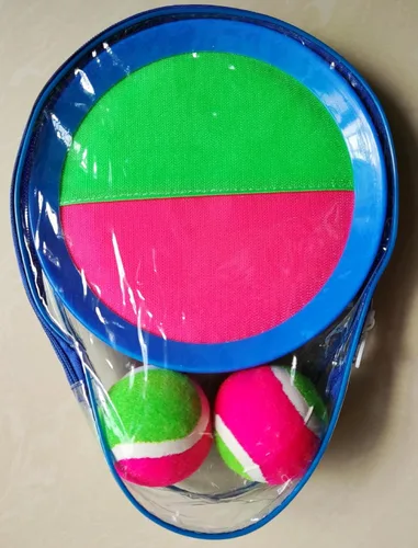 Miniatura 5 de AppleRound Juego de Pelota de Velcro para Lanzar y Atrapar (Gancho y Lazo), Juegos al Aire Libre para Niños, Juguetes de Playa, Deportes de Patio
