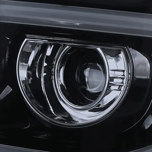 Miniatura 7 de SPEC-D TUNING Faros de proyector LED de tubo negro Compatible con 2014-2015 GMC Sierra 1500 2015-2019 2500HD 3500HD Ensamblaje de faros izquierdo +