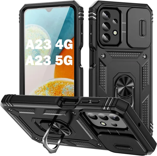 Miniatura 108 de PASNEW Funda para Samsung Galaxy A54, Soporte Metálico y Cubierta Deslizante para Cámara, Militar Multicapa Resistente de Cuerpo Completo a Prueba