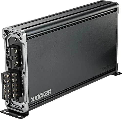 Miniatura 2 de KICKER Kit de amplificador, control remoto y amplificador Paquete de 3 artículos: Amplificador CX de 5 canales de 660 W con control remoto de graves