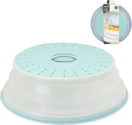 Miniatura 14 de Tovolo Cubierta de salpicaduras para microondas para alimentos, paquete de 3 (rojo manzana caramelo) – Tapa protectora de salpicaduras de silicona