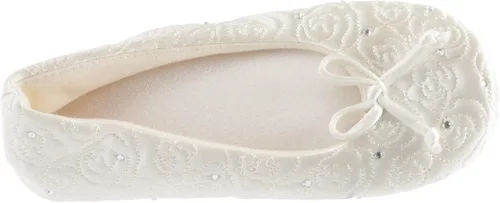 Miniatura 3 de Isotoner Women's Ballerina Slippers with Terry Lined and Rose Quilt Ballet Flat
