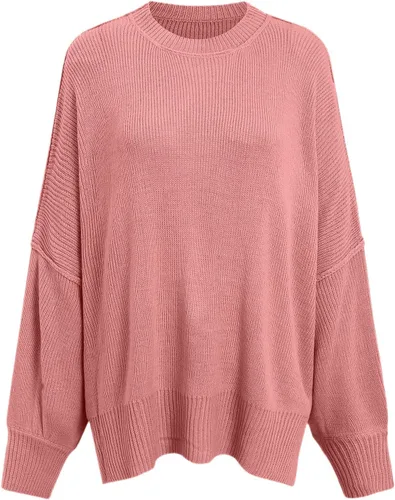 Miniatura 3 de Suéteres de otoño para mujer, a la moda, a rayas, de manga larga, cuello redondo, de punto acanalado, sueltos