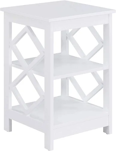 Miniatura 7 de Convenience Concepts Mesa auxiliar de diamante, gris