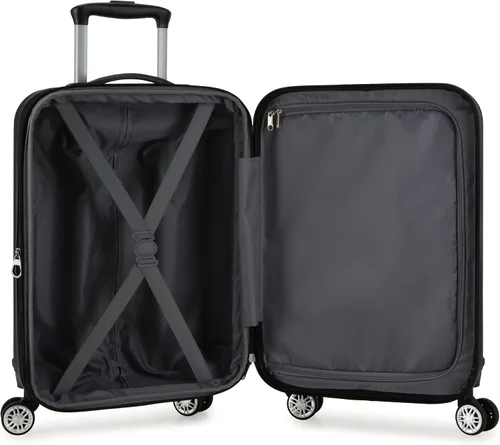 Miniatura 5 de Elite Luggage Equipaje giratorio extensible de mano rígido, Negro -, Equipaje giratorio extensible de mano rígido