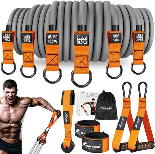 Banda de resistencia, bandas de resistencia de 300 libras y 150 libras para hombres, bandas de resistencia pesadas para entrenamiento, terapia
