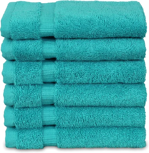 Miniatura 85 de Colección de calidad de hotel y spa, altamente absorbente y de secado rápido, 100% algodón turco, 750+ GSM, toallas ecológicas, toallas con borde