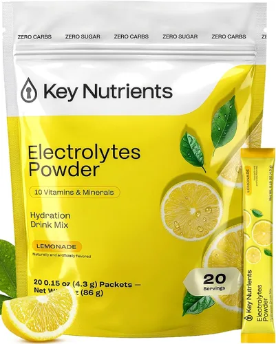 Miniatura 9 de KEY NUTRIENTS Tabletas de electrolitos, 200 cápsulas, sal para deshidratación, electrolitos en ayunas, píldoras de sal con electrolitos, sin azúcar