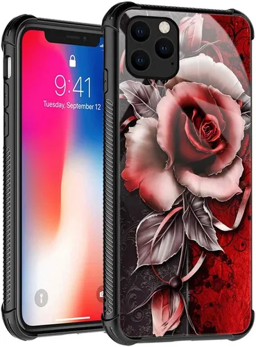 Miniatura 8 de Funda compatible con iPhone 11, funda para niñas y mujeres, cielo azul, flor, luna y mariposa